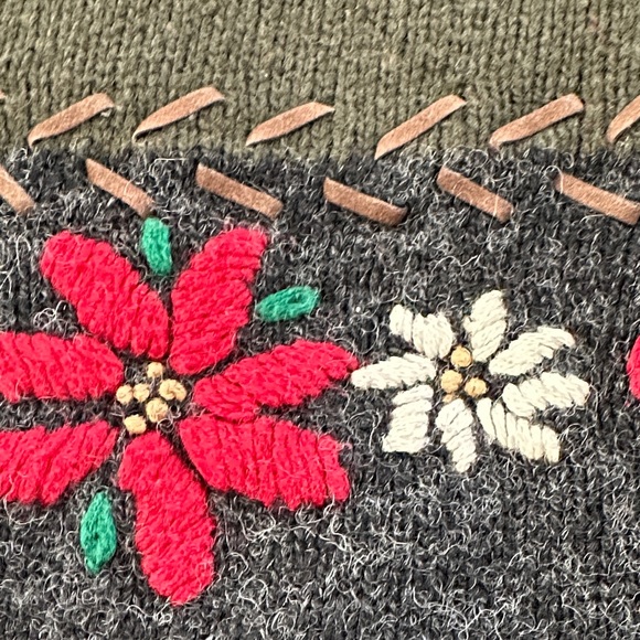 Vintage Nutcracker Embroidered Cardigan Vest - Picture 7 of 8